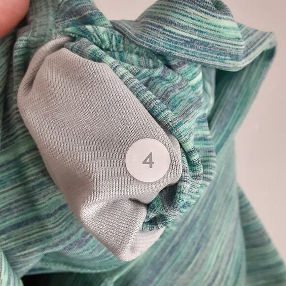 Lululemon Wunder Under Leggings Space Dye Camo Alberta Mid Rise Teal Womens 4 - Picture 5 of 8